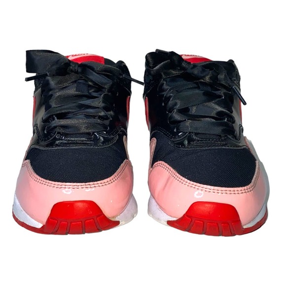 Nike Air Max 1 QS GS Valentine's Day Black Red Pink Sneaker 7Y 8.5W AO1026-001 - Picture 2 of 12